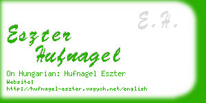 eszter hufnagel business card